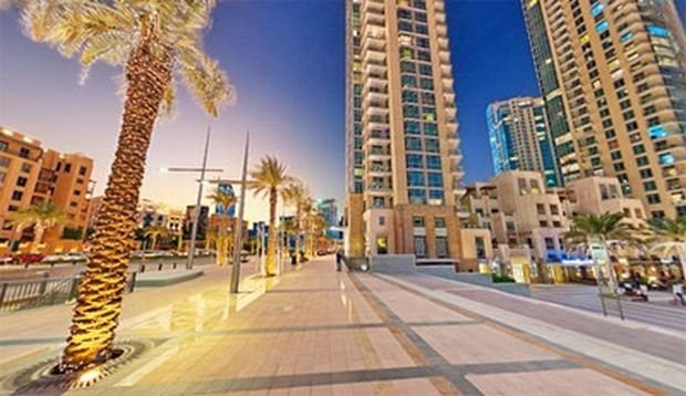 شارع البوليفارد من اجمل شوارع دبي السياحية