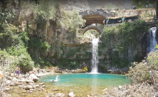Maguy maps اجمل شلالات في لبنان