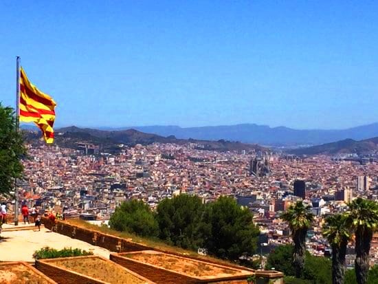 أسطح قلعة مونتجويك في برشلونة إسبانيا أسطح قلعة مونتجويك في برشلونة إسبانيا