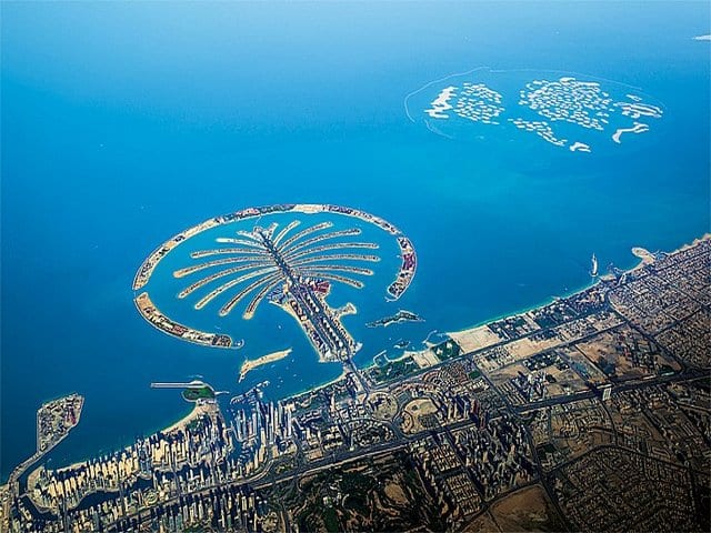جزيرة النخلة في الامارات دبي