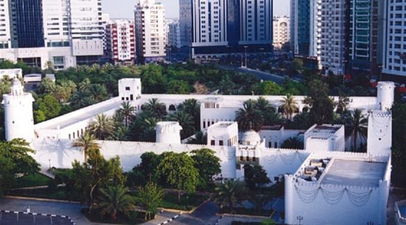 @google map قصر الحصن من اقدم الاماكن السياحية في ابوظبي الامارات