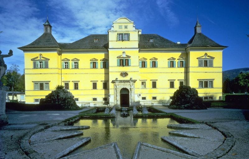 قصر هيلبرون سالزبورغ من اهم الاماكن السياحية في سالزبورغ النمسا