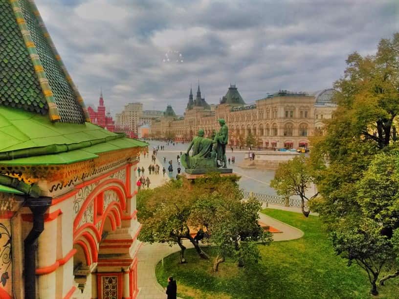 كاتدرائية القديس باسيل من اجمل الاماكن السياحية في موسكو