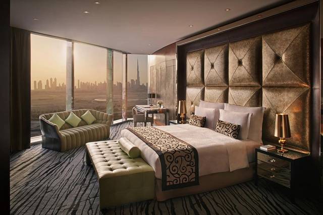 فندق الميدان دبي أحد اجمل فنادق دبي للعوائل كونه يُوّفر غُرف بمساحات مُختلفة.