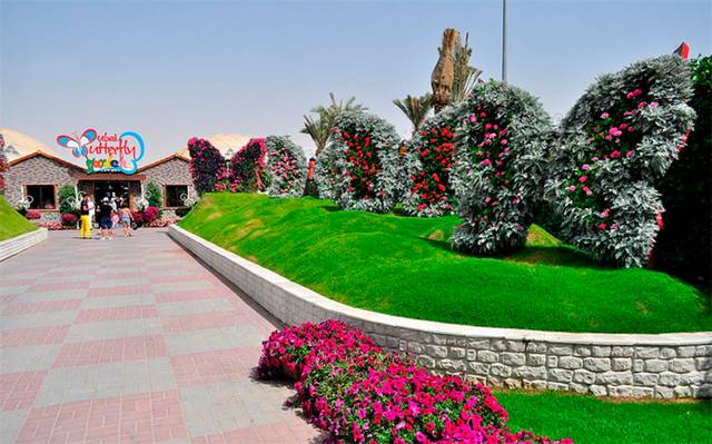 حديقة فراشات بدبي من اجمل حدائق امارات دبي