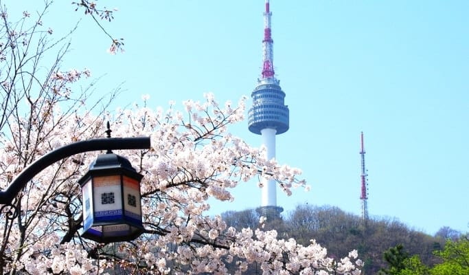 برج إن سيول من أفضل الاماكن السياحية في كوريا الجنوبية سيول