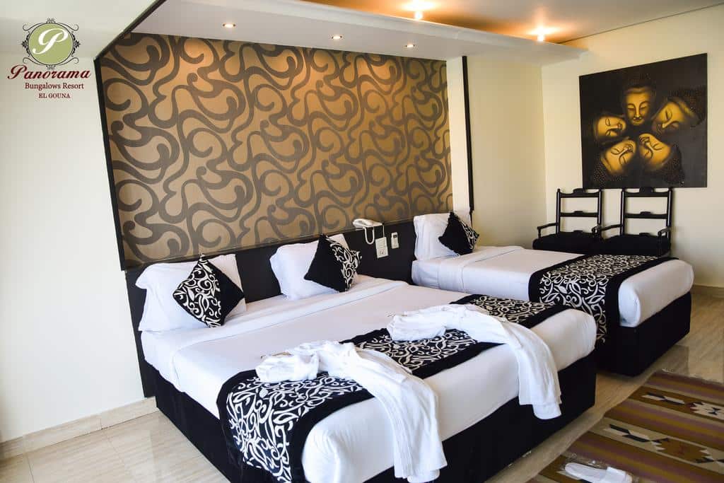 يقدم فندق بانوراما بانجلوس الجونة الغردقة غرفاً وأجنحة متعددة بإطلالات مميزة