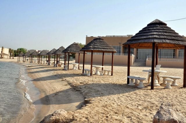 شاطئ النخيل في الجبيل من أفضل شواطئ الجبيل