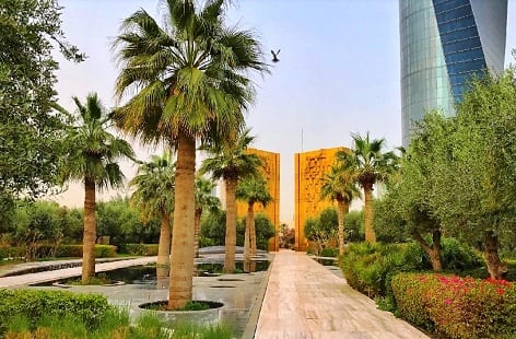 مشهد لحديقة الشهيد في العاصمة الكويتية