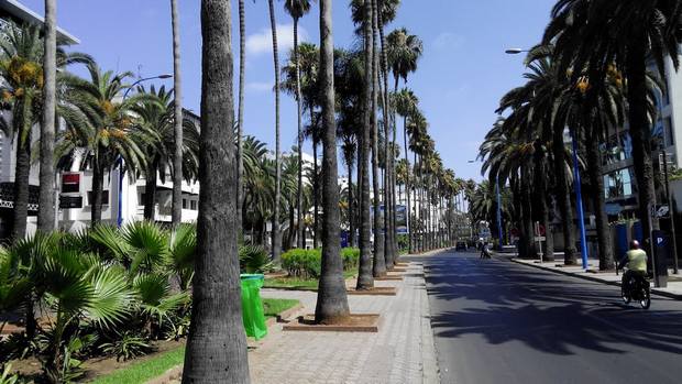 شوارع الدار البيضاء بالمغرب