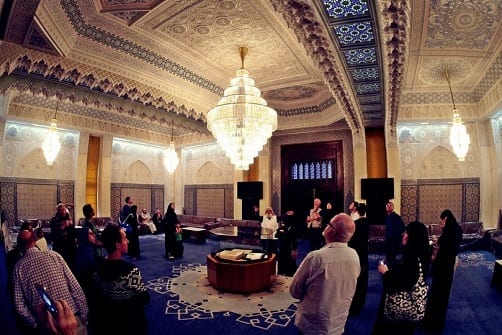 قاعة الضيوف في المسجد الكبير في العاصمة الكويتية