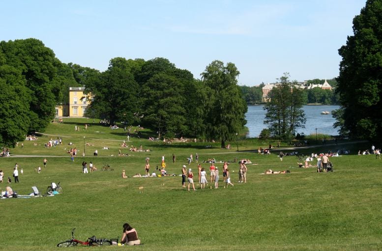 منتزه هاجا في مدينة ستوكهولم السويد