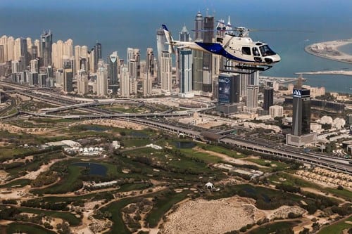 جولة بالمروحية في دبي ، من أفضل النشاطات عند السياحة في دبي