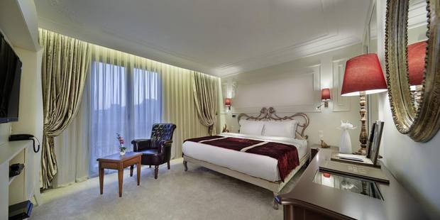 صورة لغرفة في احد الفنادق في تقسيم اسطنبول