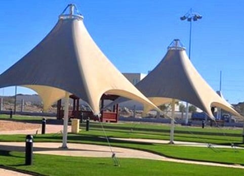 مظلات متنزه الملك عبدالله في الطائف