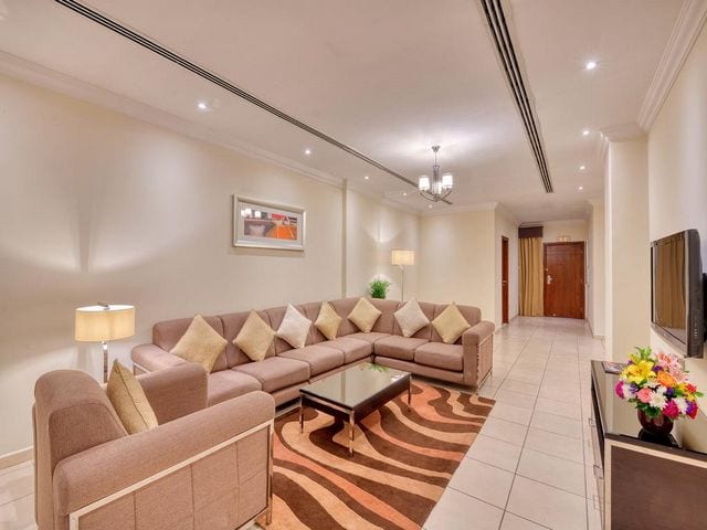 مساحة الشقق في فندق بيرل مارينا دبي مناسبة إلى حدٍ كبير