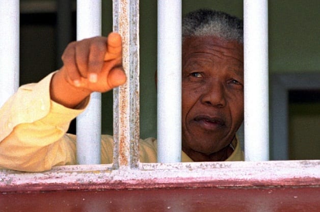 زنزانة نيلسون مانديلا في جزيرة روبن في كيب تاون