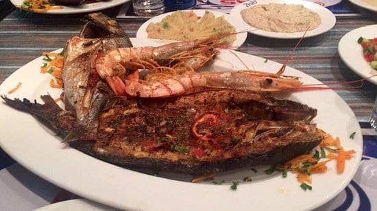 مطعم سفن سيز أو البحور السبعة من أفضل مطاعم الاسكندرية المتخصصة بأطباق الاسماك