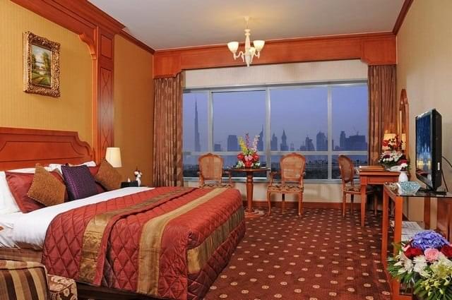 تمتاز الغرف داخل فندق كونكورد الامارات بمساحتها الواسعة وأناقتها