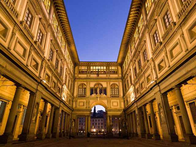 متحف اوفيزي غاليري من افضل متاحف فلورنسا ايطاليا