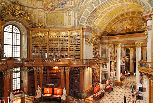 المكتبة الوطنية النمساوية اماكن سياحية في فيينا