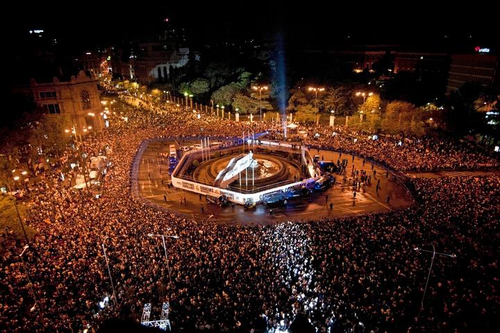 ساحة دي سيبيليس في مدريد اسبانيا