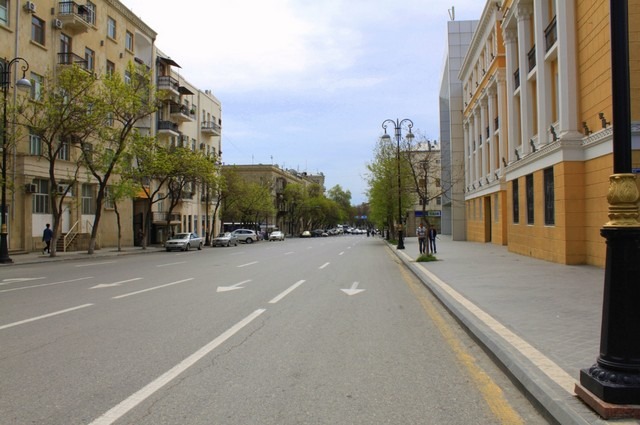 شوارع باكو في اذربيجان
