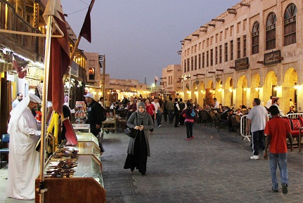 أروقة سوق واقف في الدوحة - اماكن سياحية في الدوحة قطر