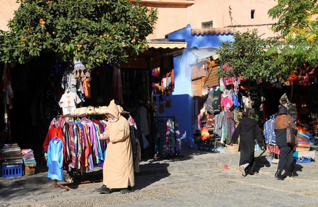 ساحة وطاء الحمام بشفشاون في المغرب