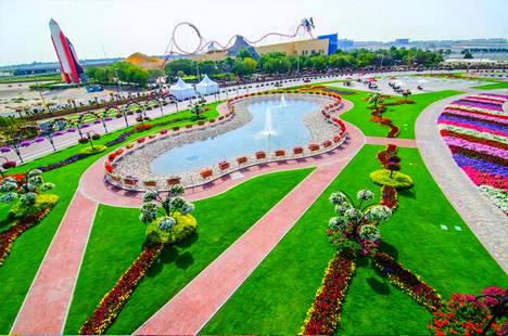 حديقة الزهور دبي من اجمل حدائق الامارات