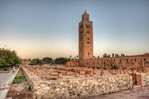 جامع الكتبية في مراكش - يعتبر من اهم معالم مدينة مراكش المغربية