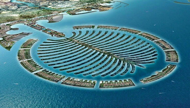 جزيرة النخلة  في دبي